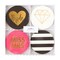Elegant Bride to Be Coasters – Gold Foil Decorations for Bachelorette Party & Bridal Shower Celebrations